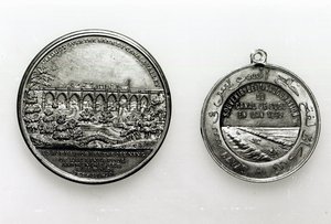 Medaille zur Eröffnung des Suezkanals, 1869 (Metall) von French School