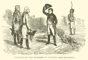 Treffen des Kaisers von Österreich und Napoleon (Stich)