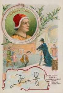 Händler Jacques Coeur wird von König Karl VII. begrüßt