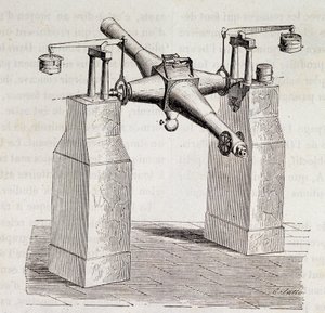Meridian-Bezel des Pariser Observatoriums - in „Wunder der Wissenschaft“ von Figuier