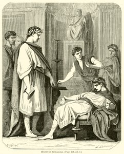 Mord an Britannicus (Gravur) von French School