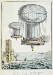 Militärischer Ballonabstieg nach England