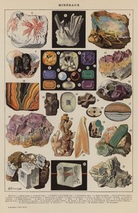 Mineralien (Farblithographie)