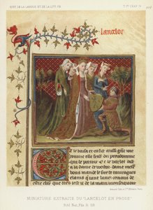 Miniature Extraite Du Lancelot En Prose