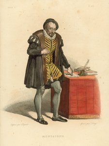 Montaigne (kolorierte Gravur)