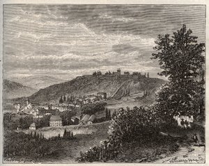 Montmedy - Meuse, in der Region Lothringen - Gravur in „La France illustrée: Geographie, Geschichte, statistische Verwaltung“ von V.A. Malt-Brown. 1884
