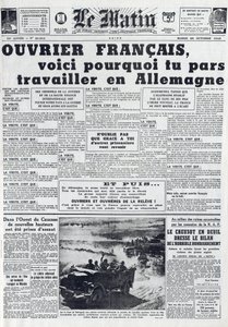Morgenjournal Nr. 21311 vom 20. Oktober 1942: Der Sto - Zwangsarbeitsdienst - Warum in Deutschland arbeiten von French School