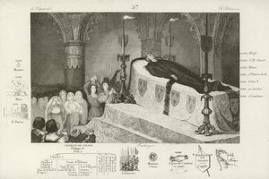 Trauer um den Tod von Ludwig XII. von Frankreich, 1515 von French School