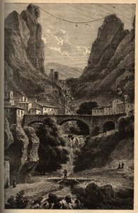 Moustiers-Sainte-Marie - Alpes-de-Haute-Provence - Gravur in „PATRIE - DESCRIPTION PIQUE DE LA FRANCE EN 6 VOLUES“ von Lucien Huard - Ende 19. Jahrhundert von French School