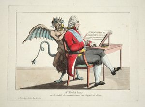 Mr. Tout-a-tous ou le Modele de Reconnaissance, au Congres de Vienne, veröffentlicht 1815