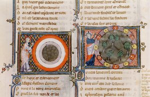 Ms 1044 fol.17v Die Schöpfung, aus Ovide Moralisé geschrieben von Chretien Legouais
