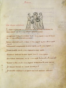 Ms 1175 f.59r Frauen kaufen Eier, aus Vieil Rentier d