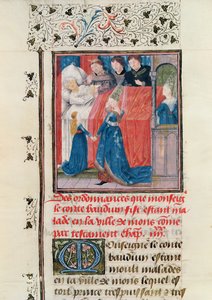 Letzte Krankheit von Graf Balduin V. von Hennegau