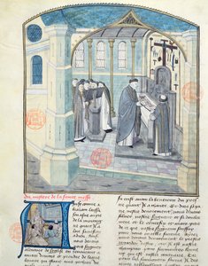 Ms 1560 Das Geheimnis der Heiligen Messe, aus Fleur des Histoires von French School