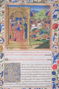 Ms. 1581 f. 371v Illustration aus Buch XIX (Von der Abreise der Juden aus Babylon bis zu Fadus dem römischen Prokurator), Kapitel 1 der Antiquitates Judaicae von Flavius Josephus