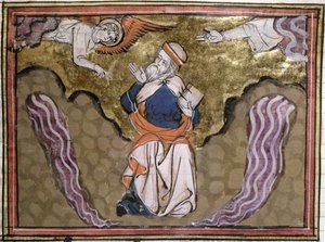 Ms 21 Der Prophet Ezechiel, Miniatur aus einer Bible Historiale