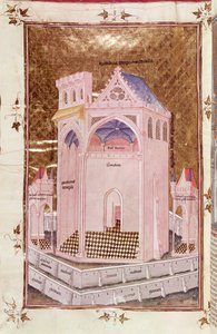 Der Tempel von Jerusalem, aus Postilles sur la Bible von Nicolas de Lyre