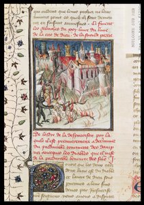 Ms 55 t.2 fol.290v Hölle, aus De Civitate Dei von St. Augustinus von Hippo (354-430) übersetzt von Raoul de Presles, ca. 1400-50 von French School