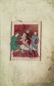 Ms 698 fol.34r Wunder von St. Omer aus Vie de Saint Omer