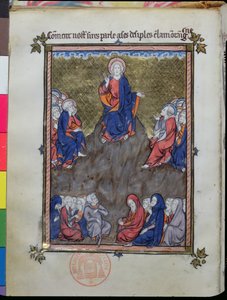Ms 870 Die Bergpredigt, aus La Somme le Roy von Frere Laurent, illuminiert von Maitre Honore von French School