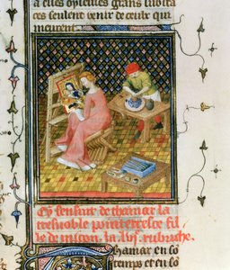 Die Geschichte von Thamyris, aus `De Claris Mulieribus, aus den Werken von Giovanni Boccaccio
