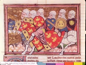 Saladins Armee, aus Le Roman de Godefroi de Bouillon, 1337 von French School