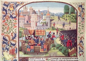 Ms Fr 2644 fol.154v Der Tower of London, aus Froissarts Chronik von French School
