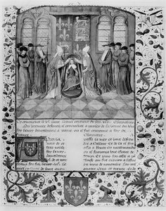 Ms Fr 83 fol.205 Krönung von Heinrich VI. (1421-71)