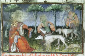 Jagd, aus dem Buch der Jagd von Gaston de Foix von French School