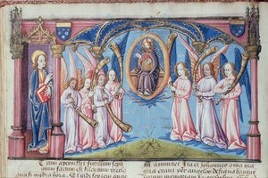 Engel, aus der Apokalypse des Johannes von French School