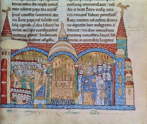 Die Weihe der Kirche in Cluny durch Papst Urban II. (1042-99) im November 1095
