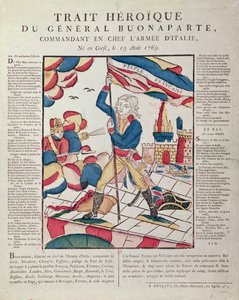 Napoleon I. (1769-1821) auf der Brücke von Arcola, 17. November 1796, 18.-19. Jahrhundert