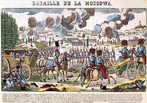 Napoleon I. in der Schlacht von Moskau von French School