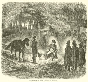 Napoleon im Wald von Hanau (Gravur) von French School