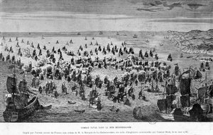 Seeschlacht im Mittelmeer, gewonnen von der französischen Marine unter dem Kommando des Marquis de La Galissonnière, über die englische Flotte unter dem Kommando von Admiral Bink, 20. Mai