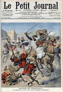 In der Nähe von Casablanca, die Goumiers greifen die Marokkaner an, Illustration aus 