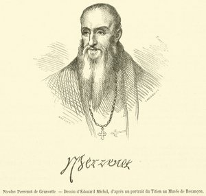 Nicolas Perrenot de Granvelle (Stich) von French School