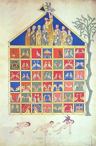 Arche Noah, Faksimile eines Originalmanuskripts aus dem 12. Jahrhundert, 19. Jahrhundert
