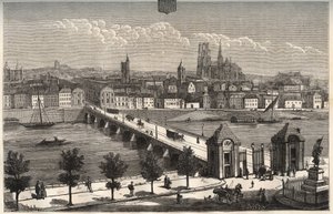 Orleans - Centre-Val de Loire - Gravur in „La France illustrée: Geographie, Geschichte, statistische Verwaltung“ von V.A. Malt-Brown. 1884 von French School