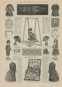 Seite aus La Mode Illustrée von French School