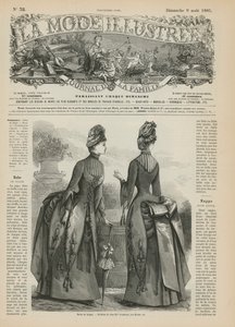 Seite aus La Mode Illustrée von French School