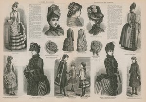 Seite aus La Mode Illustrée von French School