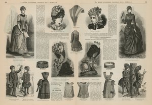 Seite aus La Mode Illustrée von French School