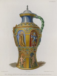Bemalter Irdenkrug
