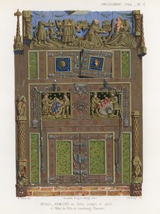 Bemalter Eichenschrank im Rathaus von Lüneburg
