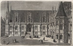 Palais de Justice de Rouen - Gravur in „Histoire de France“ von Victor Duruy (1811-1894) - 1882 von French School