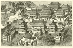Sommerpalast, Fang-hou-ching-king, oder der Ort ohne Rivalen (Gravur)