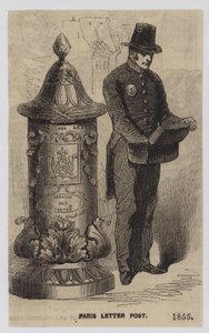 Pariser Briefpost, 1855 von French School