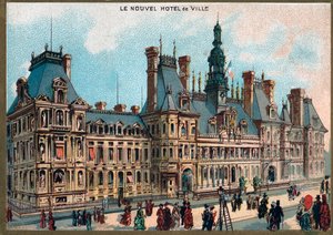Paris. Weltausstellung 1889: Rathaus in Paris