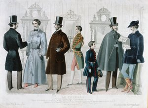 Pariser Modeplatte für das Bulletin of Fashion, New York, Februar 1858
